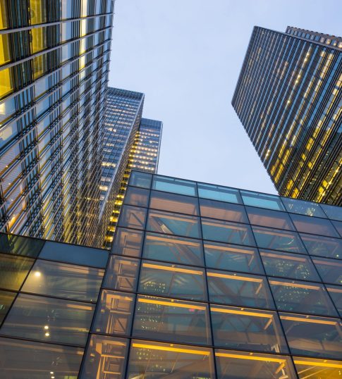 Business office building in London, England, UK
